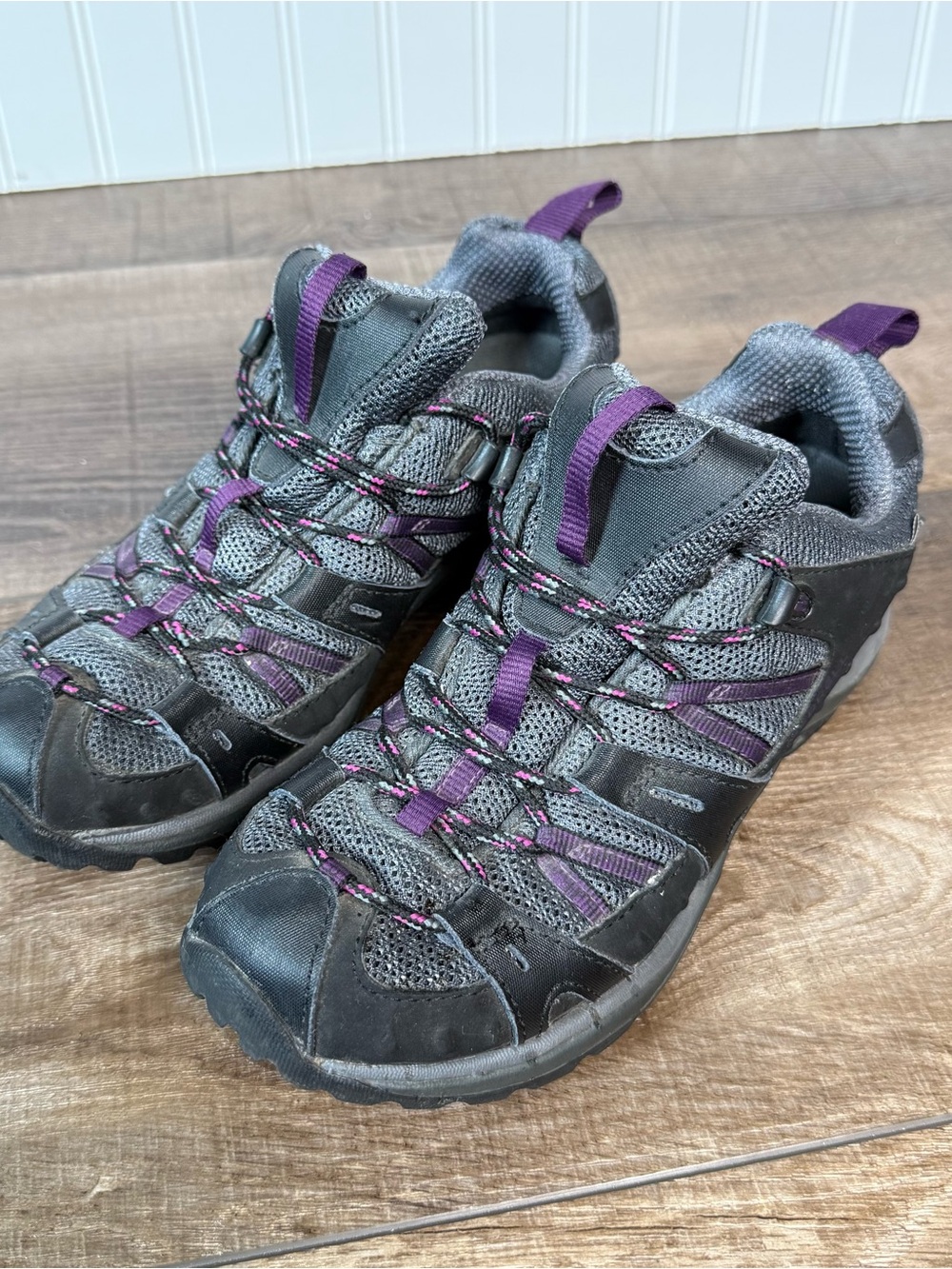 Merrell Siren Sport 2 Hiking Sneakers Black/Damson Purple Vibram Trail Shoes 8.5